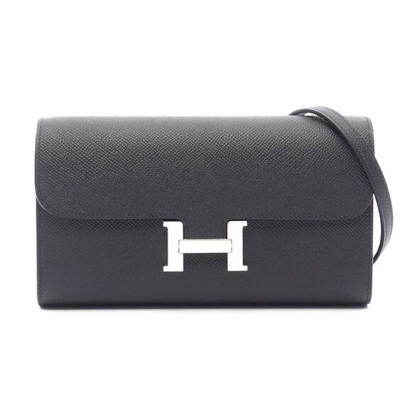 Hermes Constance Long To Go Shoulder Bag Black - Picture 1 of 6
